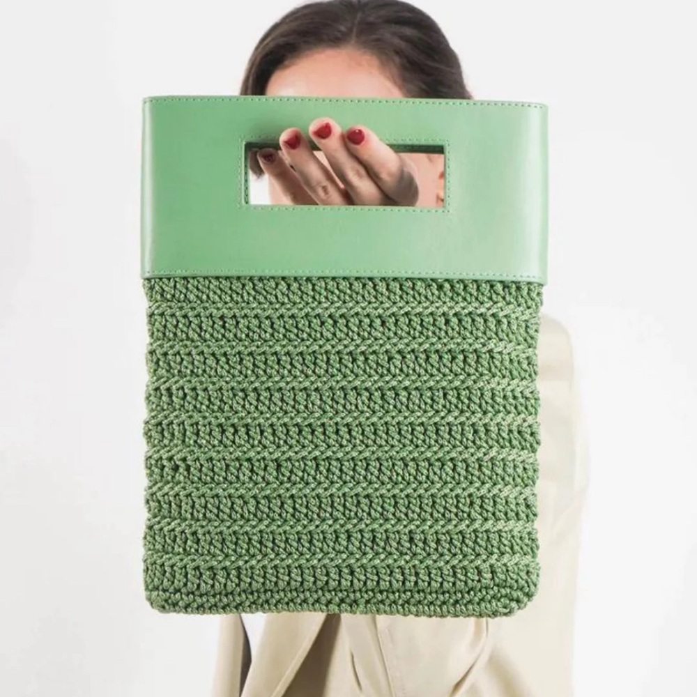 Binge Knitting | NWOT - Aurora Mini Foldover Clutch - Sage